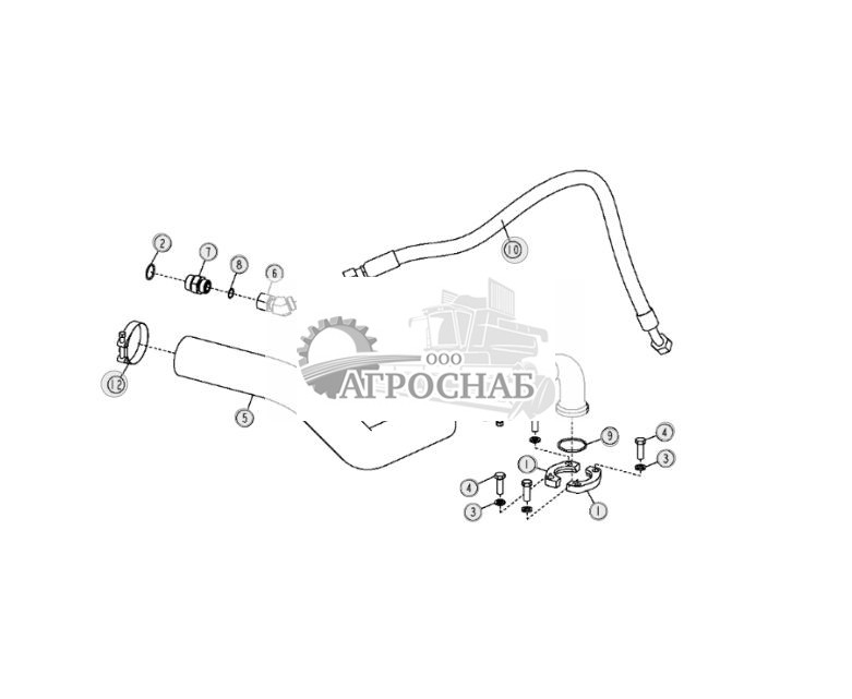 Гидравл. всас. шланг (от гидравл. резервуара к гидравл. насосу) - ST10699 404.jpg